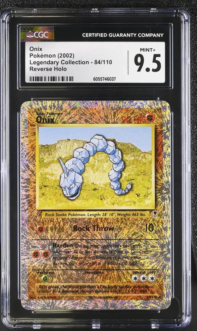 CGC 9.5 MINT+ Onix 84/110 Legendary Collection Reverse Holo Foil Graded Card